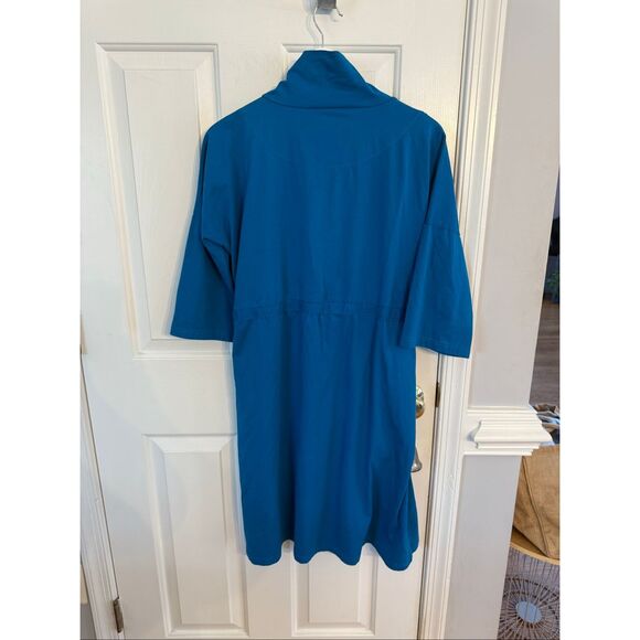 Brobe Post Surgery Royal Blue Robe 6 Internal Pockets Sz L NWOT - Picture 9 of 10